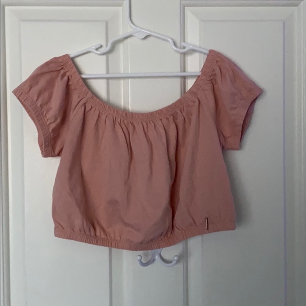 cropped off the shoulder blouse